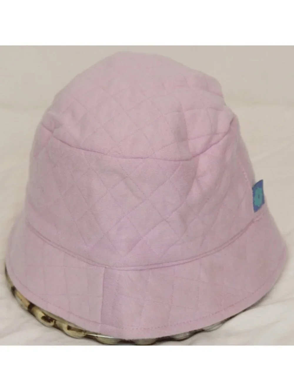 2001 Gymboree Sweet Chic 4pc Set 18-24m Lavender Dress Diaper Cover Tights Hat - Picture 15 of 16